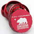 Cali Crusher - Homegrown 2.35" Standard 4-piece grinder Red